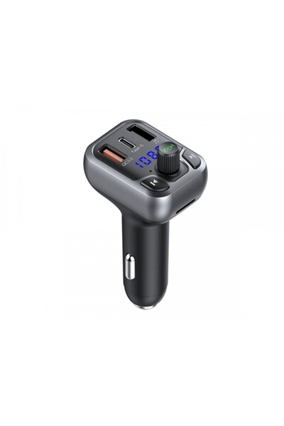 Earldom ET-M63 Πομπός FM Αυτοκινήτου με Type-C/ USB/ Bluetooth/ PD+QC3.0 Μαύρο