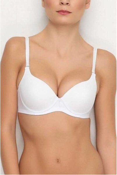 Yeniİnci New Pearl, Women's Bra, Underwire Support Satin Bra, Padded Bra with...