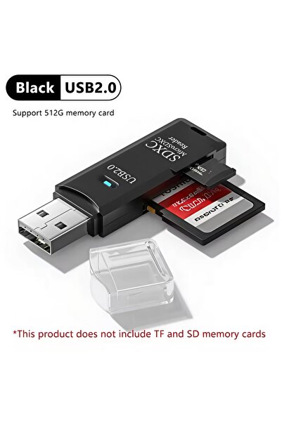 Choice1 black2.0 1Pcs 2 in 1 USB 3.0 Card Reader Micro TF sd card Reader usb ...