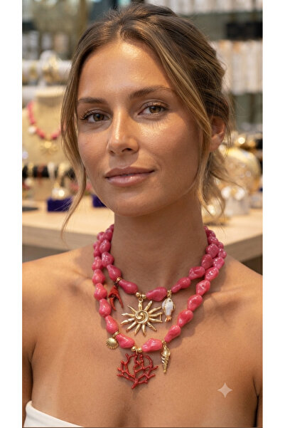 Marca Accessories Yazın Canlılığı: Pembe Boncuklu ve Deniz Temalı Figürlü Tas...