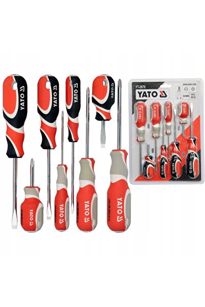 VOREL by YATO Set de șurubelnițe YATO, tip cruce și plat, 8 piese YT-2670