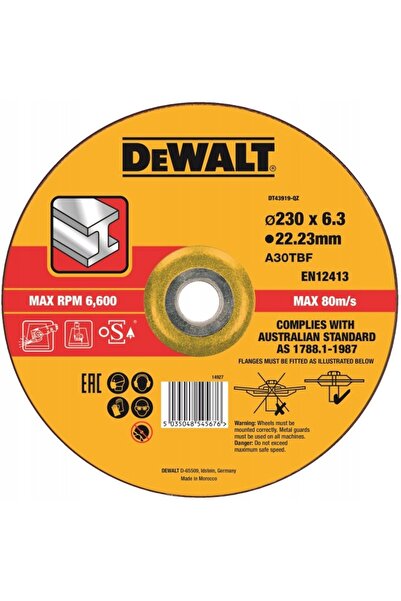 Dewalt DT43919 Disc de șlefuit metal 230MM