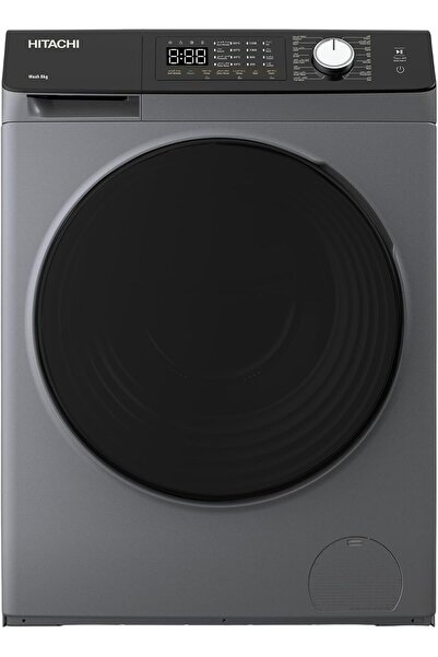 Hitachi 8kg Front Load Washing Machine, 1200RPM, Steam Hygiene & Auto Self Cl...