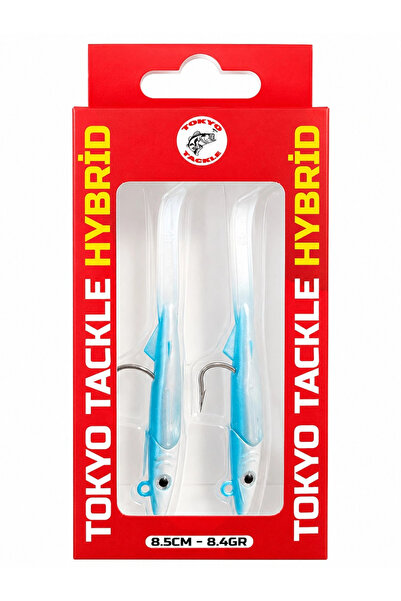 Tokyo Tackle Hybrid 2'li Zargana Silikon Yem Seti 8.4gr 8.5cm Color:Pearl Blue
