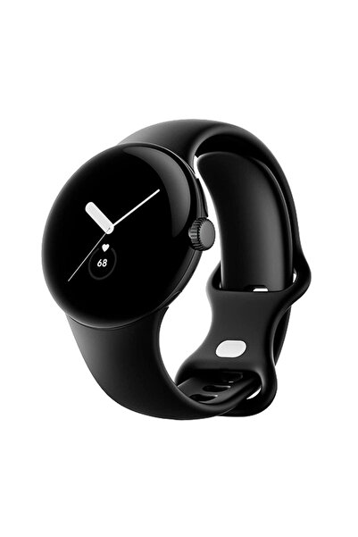 Google Ρολόι Pixel Watch LTE 41mm Μαύρη Ματ Θήκη με Αθλητικό Λουράκι - Οψιδιανός