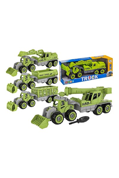 ToyMarkt Τρέιλερ Καθαριότητας με Ελεύθερους Τροχούς και Τρακτέρ 33x12x8εκ.