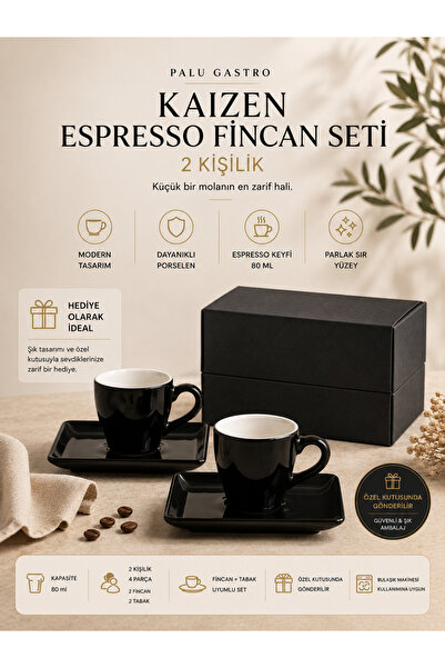 PALU GASTRO Kaizen 2-Person Espresso Cup Set – the Most Elegant Version of a ...