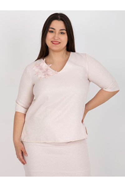 LAKERTA Bluza Dama, LAKERTA, Poliester, Maneca scurta, Roz deschis, model LK-...
