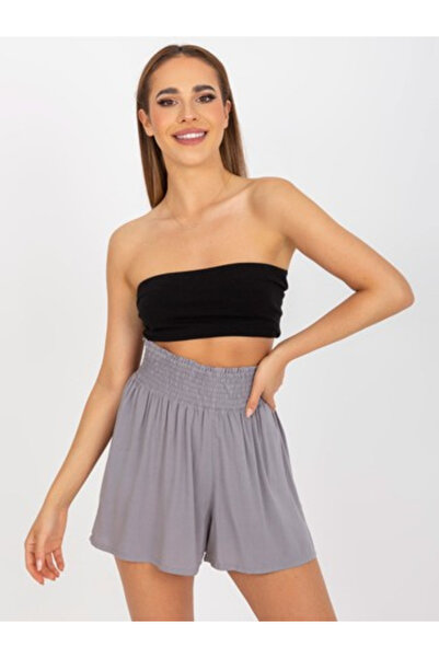 Fresh Made Pantaloni Scurti Dama, Fresh Made, Viscoza, Gri, model D73761M62238KA