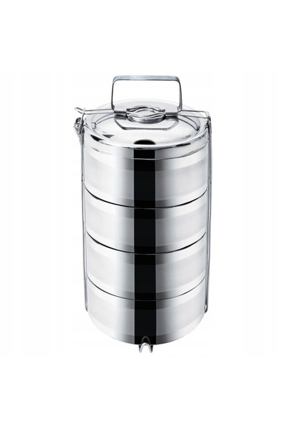 Orionis Set termic etajat pentru transportul alimentelor la cină și mese, 4x1,1L