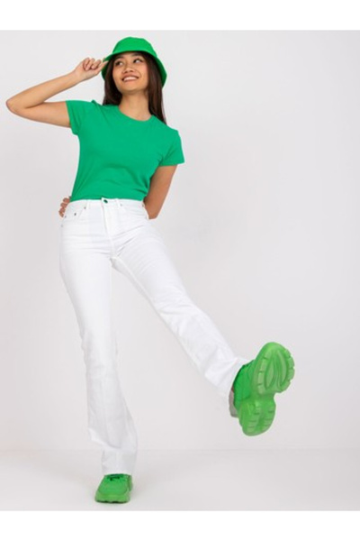 Basic Feel Good Tricou Dama Mini, Decolteu rotund, BASIC FEEL GOOD, Verde Cas...