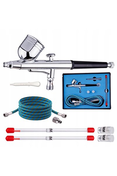 TC Technic Aerograf modelar, set de duze 0,2 0,3 0,5, furtun de precizie, min...