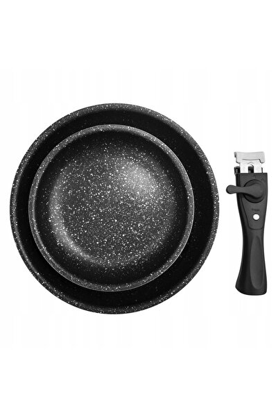 Orionis Set 2 tigăi GRANITICE ORION 20+26 cm cu mâner detașabil