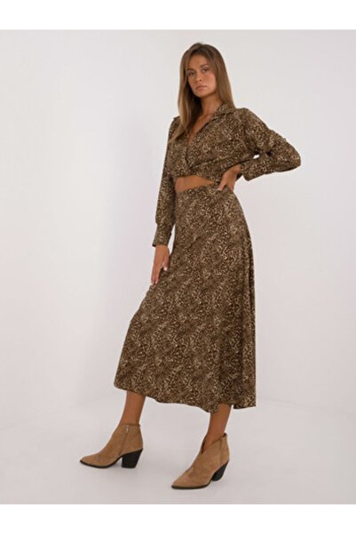 Italy Moda Women's Suit, ITALY MODA, Polyester, Long Sleeve, Dark Beige, mode...