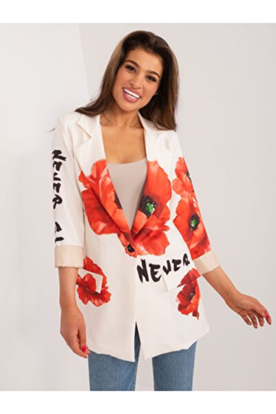 Italy Moda Ladies jacket, ITALY MODA, Polyester, Long sleeve, Ecru, model DHJ...