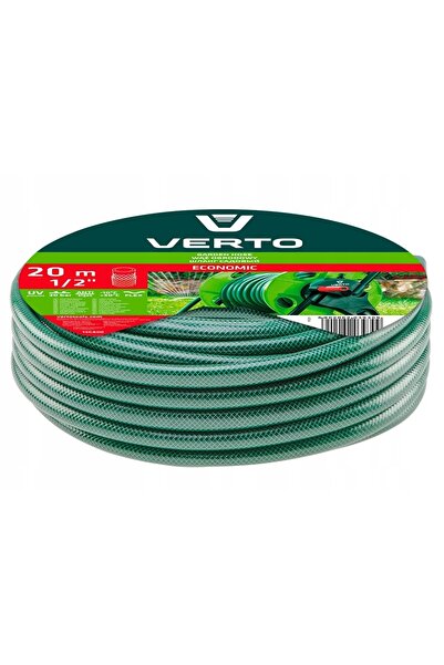 VERTO Set de irigare cu furtun de grădină 20m 1/2 " și conectori