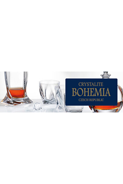 Bohemia QUADRO Carafa de sticlă 1,1 L, din cristal, pentru apă, cadou