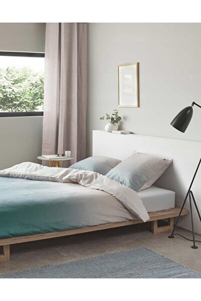 Marc O'Polo Set de lenjerie de pat din bumbac satinat, culoare aqua, 200x220 ...