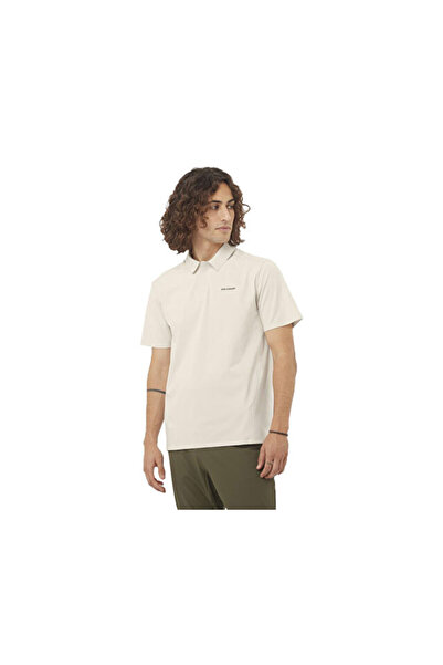 Salomon Trackline Polo Men's Casual T-Shirt Lc2439200 Cream