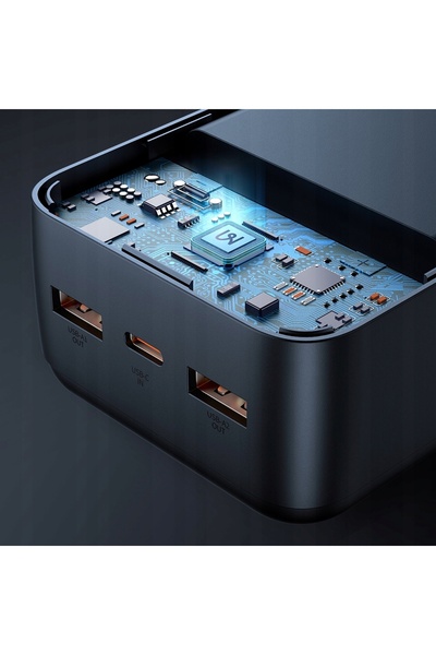 Mcdodo Powerbank compact cu afișaj, 2xUSB-A, USB-C, 30000mAh, 22.5W