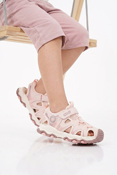 Cool Salmon Velcro Mesh Girls' Sandals