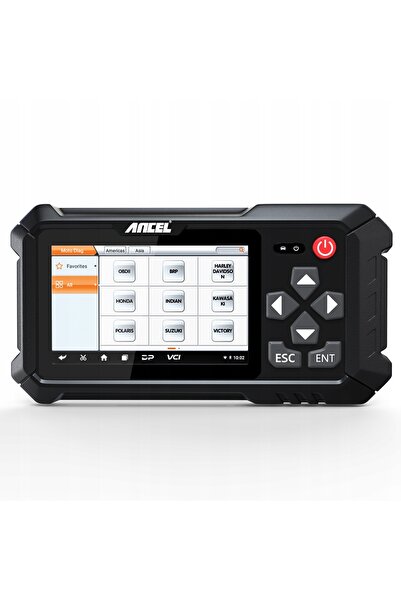 ANCEL Tester de interfață diagnosticativă OBD pentru motociclete Motor ABS SA...