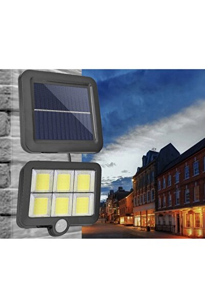 innature Lampă Solară LED 120COB Senzor de Mișcare și Apus de Soare Panou Sep...