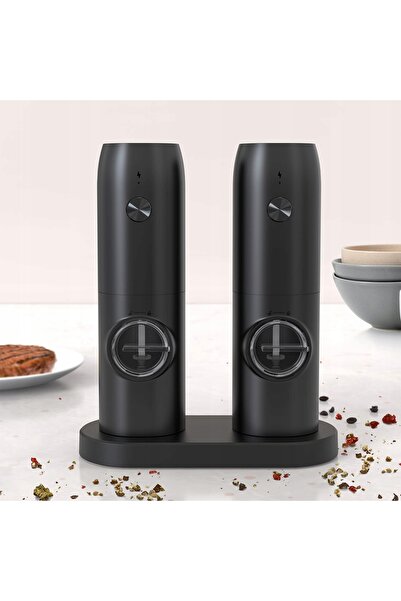innature 2 bucăți râșniță automată pentru condimente + încărcare USB pentru b...