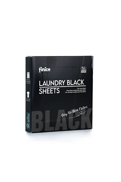 FINICE Color Revitalizing Dyeing Wipes for Black Clothes 16 Wipes/Box