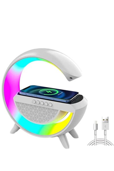 Generic G Speaker Led Smart Atmosphere Lamp G-shaped Wireless Charger With Cl...