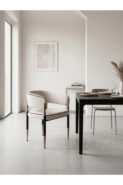 Gazzini Furniture Nori Exclusive Metal Yemek Odası Sandalyesi