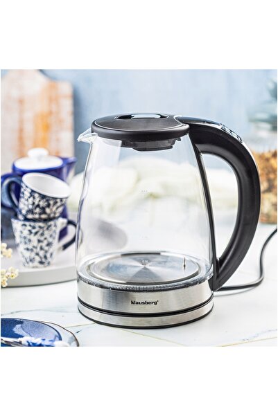 Klausberg Fierbător electric cu reglare a temperaturii, din sticlă, 1.8L KB-7887