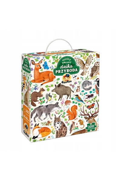 Czuczu Puzzle exploratorii natură sălbatică, 300 de piese, cu poster educativ