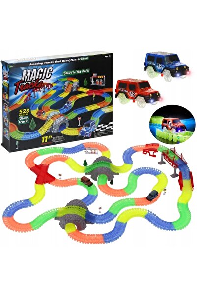 Nobo Kids Pistă de Mașini de Curse Luminoasă 528el Magic Track 2 Mașini Acces...