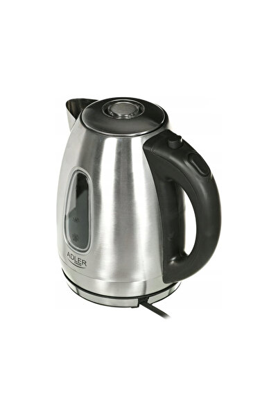 adler Fierbător electric fără fir, metalic, 1,7L, puternic, 2200W, inox, LED