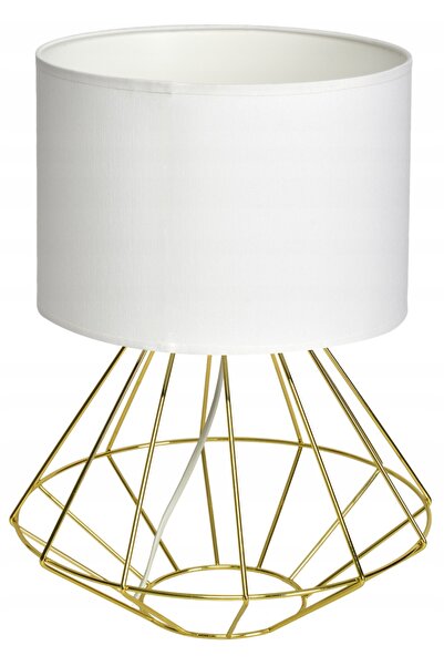 Milagros jewelry Lampă de podea LUPO WITE/GOLD 1xE27