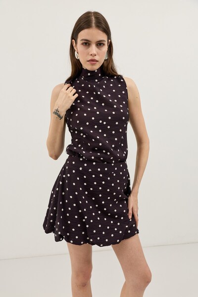 Antioch Plum Polka Dot Women's Top