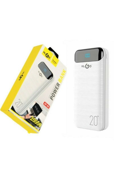 klgo Power Bank KP-89 20000mAh USB-A 1 Θύρα Λευκό Φορητός Φορτιστής