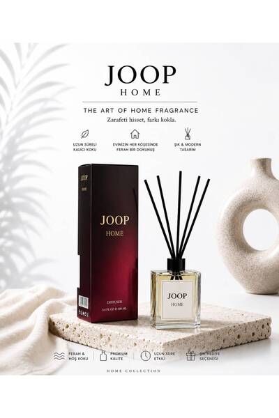 Joop HOME Red Classic Bambu Oda Kokusu 100 ml | Uzun Süre Kalıcı Premium Çubu...