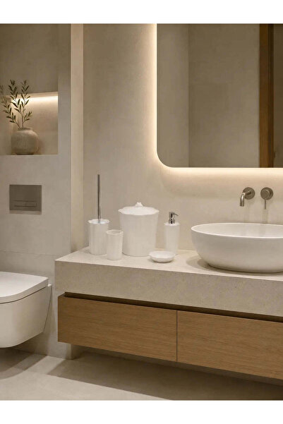 İrya Scallop 5 Parça Banyo Aksesuar Seti Portabella
