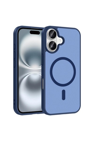Microsonic Apple iPhone 17 Compatible Case Magsmoke Neo Navy Blue