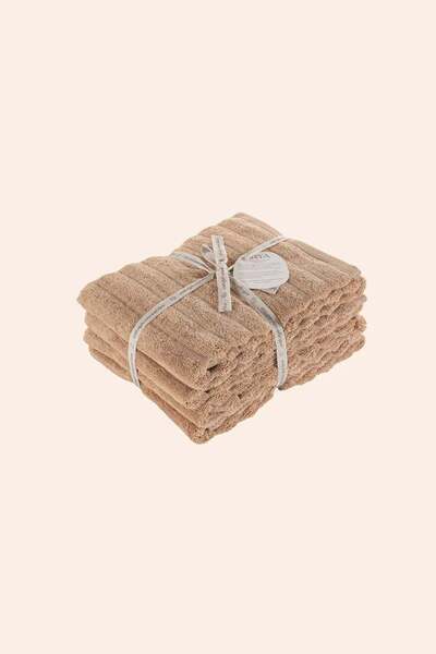 İrya Arora 100% Cotton 4-Piece Towel Set 50X90 cm Warm Clay