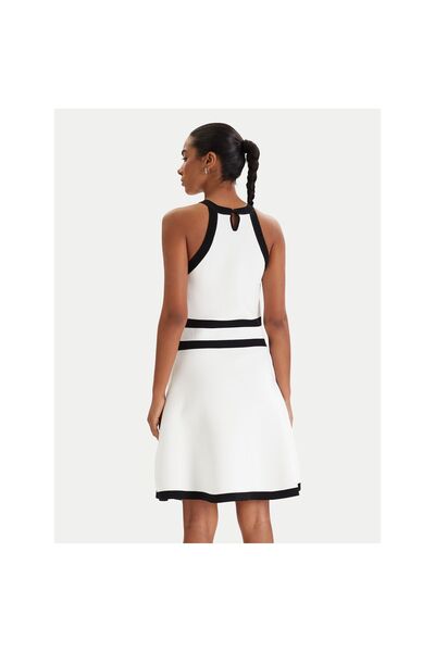 Karl Lagerfeld Rochie tricotată de damă B1W13004 Albă