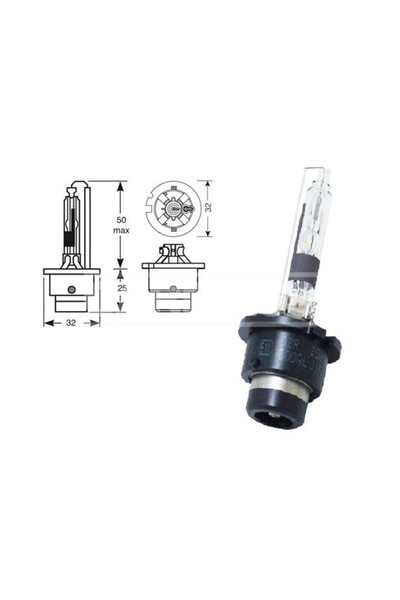 CARPRISS Bec xenon D2R 85V 35W P32d-3
