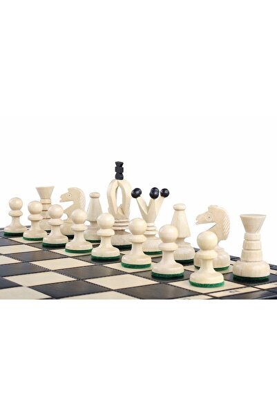 Sunrise Chess & Games KING'S Traditional Chess Top Bottom Set – MEDIUM BLACK ...
