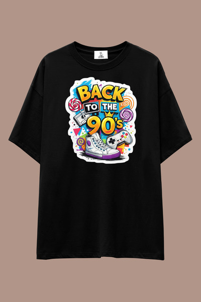 UmbraWear 90's Vibe Series Loose Fit T-Shirt |   Unisex 100% Cotton Black & W...