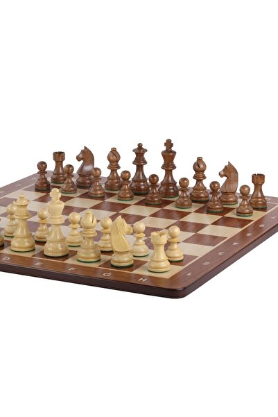 Sunrise Chess & Games Tournament Chess Top Bottom Set No. 6 - 58 mm board + 3...
