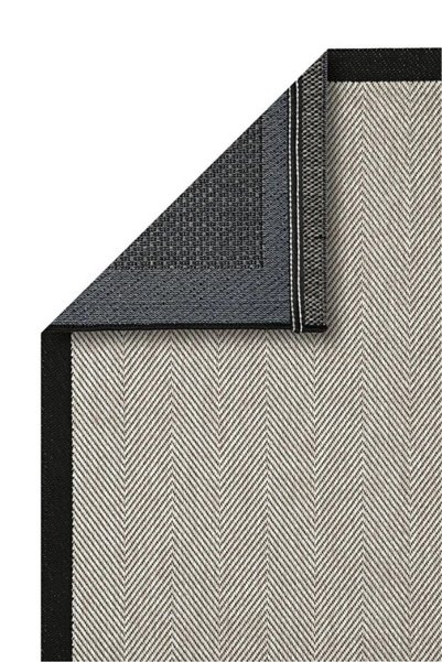 Anatolian Carpet Store Sisal Dokuma Hav Vermez, Leke Tutmaz, Robot Süpürgeye Uygun Modern Bej Siyah Halı