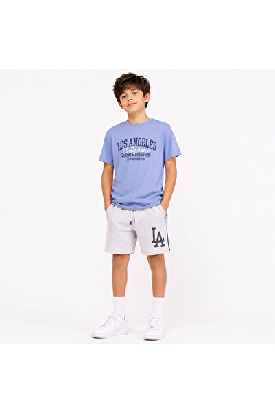 PALM PEANUTS Boys Los Angeles Printed T-Shirt & Shorts Summer Clothing Set | ...