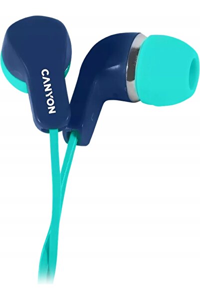 NO BRAND Căști intraauriculare CANYON EPM-02 cu microfon Albastru-verde